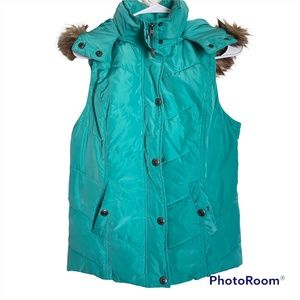 COPY - Green Tea puffer vest, Size S